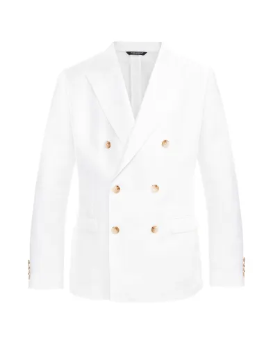 Dolce&Gabbana Пиджак двубортный из льна - Артикул: G2NW1T-GK326