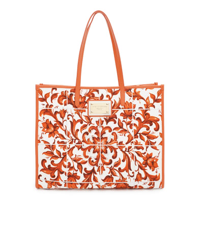 Dolce&Gabbana Сумка-тоут в принт Майолика - Артикул: BB2274-AP026