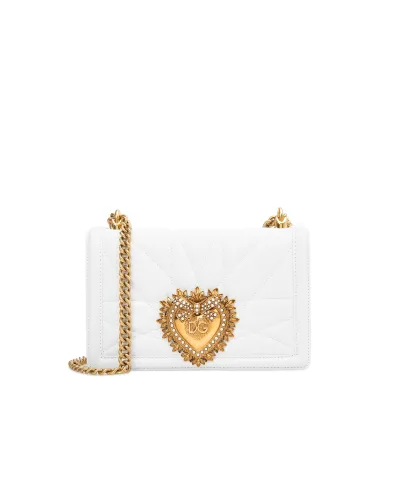 Dolce&Gabbana Кожаная сумка Devotion Medium - Артикул: BB6652-AV967