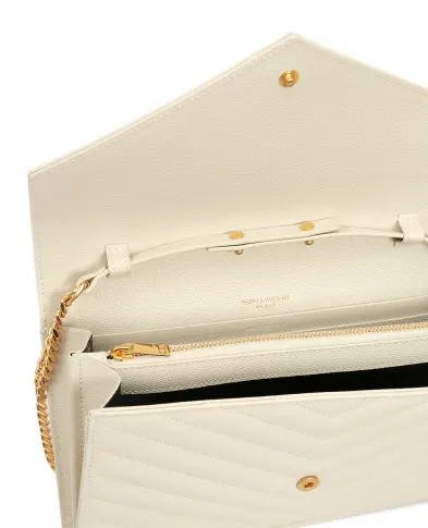 Saint Laurent Кожаная сумка Cassandre Chain Wallet - Артикул: 377828-BOW01