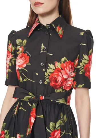 Dolce&Gabbana Платье-рубашка с цветочным принтом - Артикул: F6JFNT-HS5UT