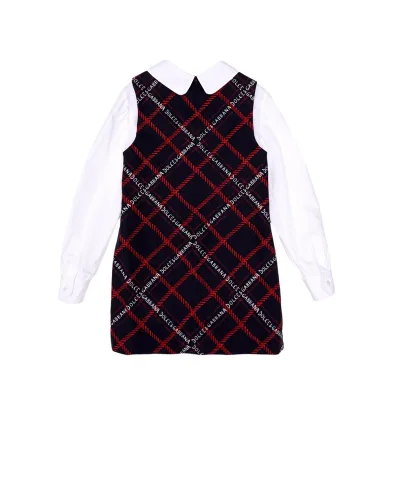 Dolce&Gabbana  Дитяча бавовняна сукня - Артикул: L53DL8-G7JI6-B