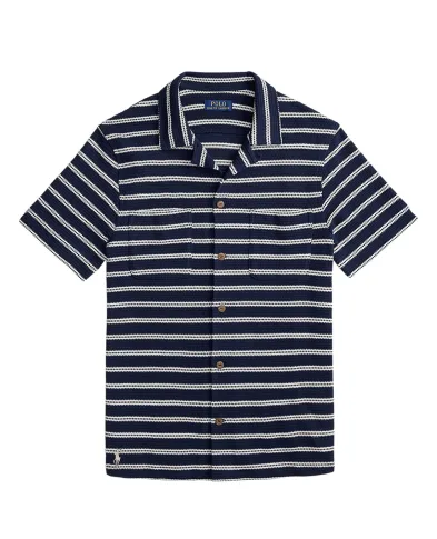 Polo Ralph Lauren Рубашка в полоску с коротким рукавом - Артикул: 710A13005002