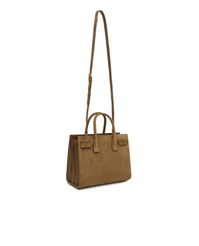 Saint Laurent Сумка Sac De Jour BABY з телячої замші - Артикул: 421859-1U80W