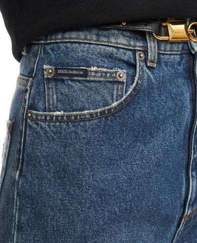 Dolce&Gabbana Джинси з ефектом потертості - Артикул: FTDGVD-G8OC8