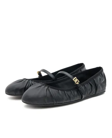 Dolce&Gabbana Кожаные балетки Vally - Артикул: CB0257-AD137