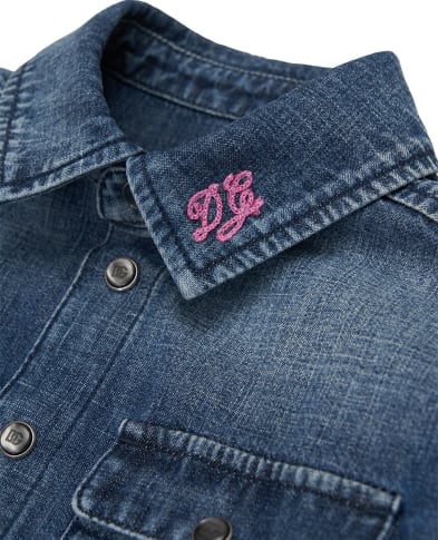 Dolce&Gabbana Детское платье из денима - Артикул: L53DL9-LDE01-B