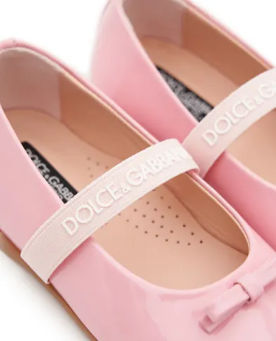 Dolce&Gabbana Дитячі балетки з лакованої шкіри - Артикул: D20093-A4831