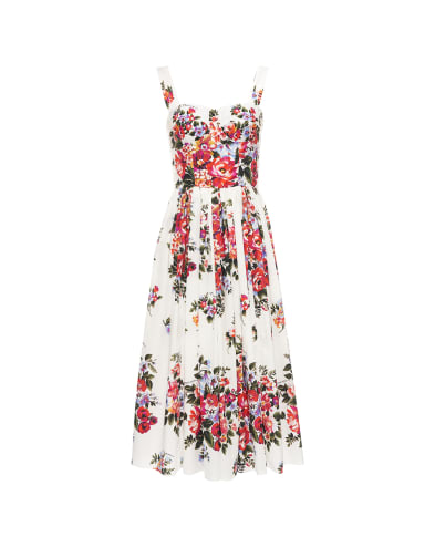 Dolce&Gabbana Платье с цветочным принтом - Артикул: F6TTGT-HS5UU