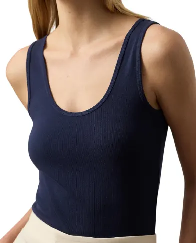 Ralph Lauren Collection Майка Ellis у рубчик - Артикул: 290965861015