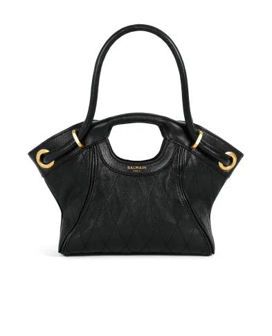 Balmain Сумка-тоут small из гладкой овечьей кожи - Артикул: HN1FD088LSP6