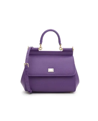 Dolce&Gabbana Кожаная сумка Sicily Medium - Артикул: BB6003-B1001