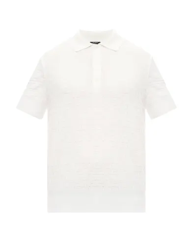 Balmain Поло из шерсти и льна - Артикул: GH1GB044KI03