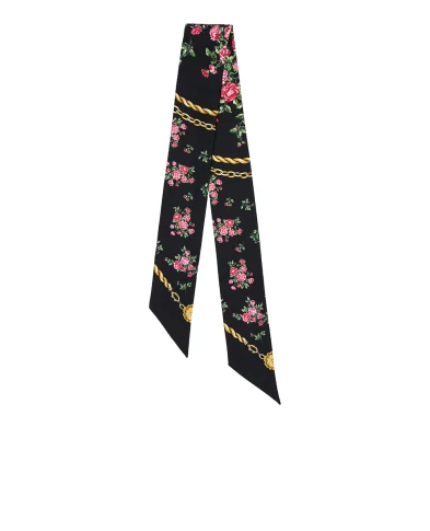 Dolce&Gabbana Повязка из шёлка с цветочным принтом - Артикул: FS215A-GDDLN