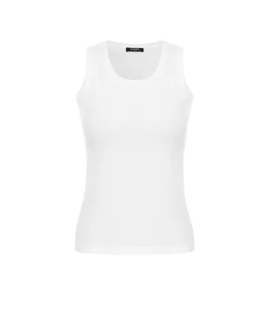 Balmain Майка в рубчик - Артикул: GF0EB075BD10
