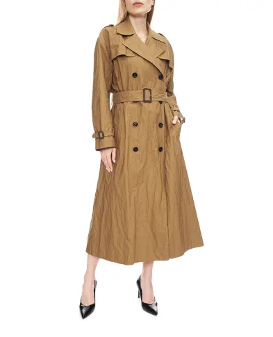 Dolce&Gabbana Двобортний тренч із бавовни - Артикул: F0Y19T-HUMWD