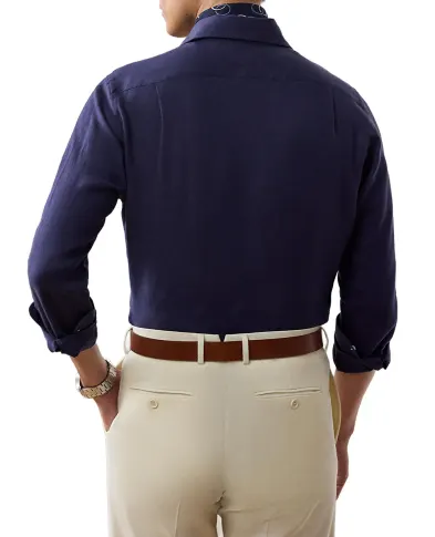 Ralph Lauren Purple Label Льняная рубашка - Артикул: 790977153005