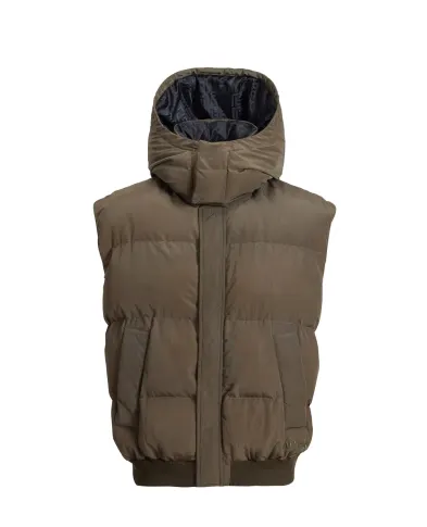 Balmain Жилет пуховый с капюшоном - Артикул: HH1TO150XM28
