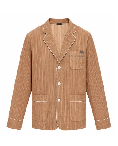 Dolce&Gabbana Рубашка vanity из жатой ткани в полоску (костюм) - Артикул: G2WK2T-FBMFT