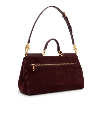 Dolce&Gabbana Сумка My Sicily Medium из телячьей замши - Артикул: BB7782-BO903