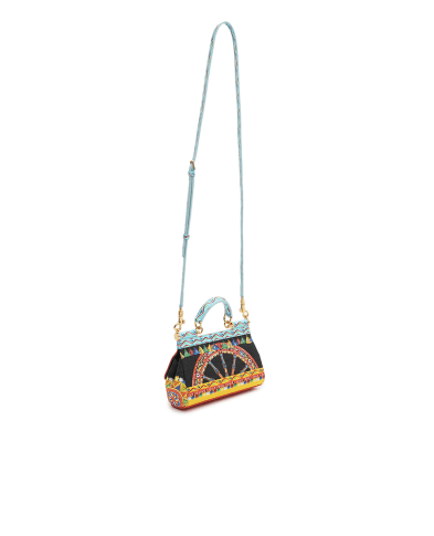 Dolce&Gabbana Сумка Sicily Mini в принт Carretto - Артикул: BB7116-B0816