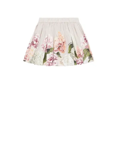 Dolce&Gabbana Детская юбка с принтом в виде гортензий - Артикул: L55I63-FI5NR-B