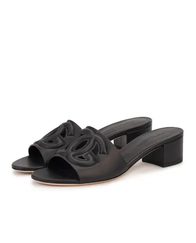 Dolce&Gabbana Мюлі з телячої шкіри - Артикул: CR1755-AY329