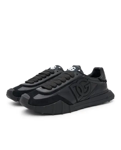 Dolce&Gabbana Кроссовки DG Athletic из телячьей кожи и замши - Артикул: CS2384-A0569