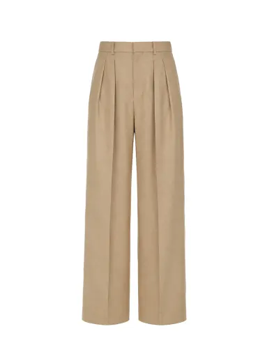 Saint Laurent Брюки из шерсти и шелка - Артикул: 854457-Y7K11