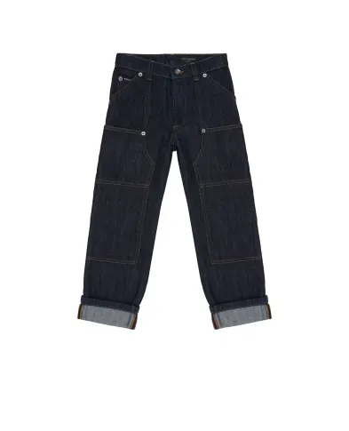 Dolce&Gabbana Детские джинсы с нашивкой логотипа - Артикул: L45P27-LDD78-S