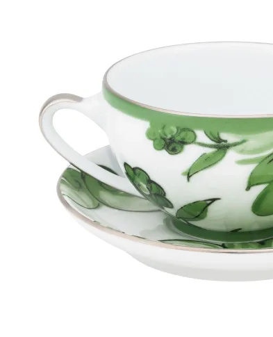 Dolce&Gabbana Чайная чашка с блюдцем из фарфора - Артикул: TC0102-TCA40