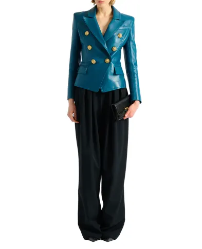 Balmain Жакет з овечої шкіри - Артикул: HF1SG187LE35