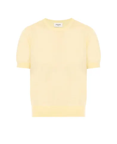 Saint Laurent Топ із кашеміру, вовни та шовку - Артикул: 858704-YAPK2