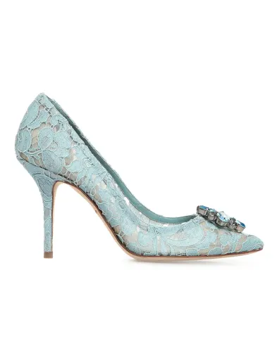 Dolce&Gabbana Мереживні човники Rainbow Lace - Артикул: CD0101-AL198-s