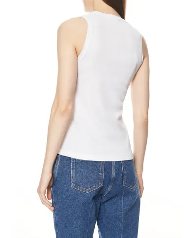 Balmain Майка в рубчик - Артикул: GF0EB075BD10