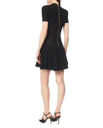 Balmain Коротка розкльошена сукня - Артикул: GF1R7153KJ30