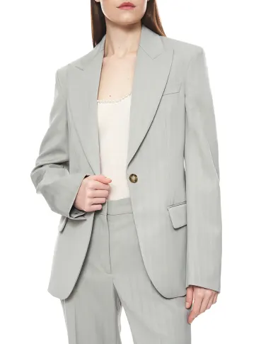 Stella McCartney Блейзер однобортный из шерсти - Артикул: 6501373HU705