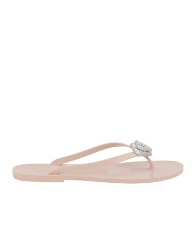 Mach&Mach Шлепанцы Double Heart - Артикул: SS26-S0888-05-GUM-NUD