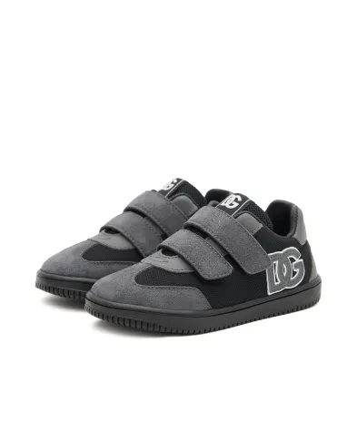 Dolce&Gabbana Дитячі комбіновані кросівки з монограмою DG - Артикул: DN0205-AW506