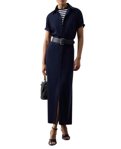 Ralph Lauren Collection Платье-рубашка Carol из шерсти - Артикул: 290P10063001