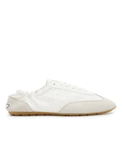 Saint Laurent Кроссовки Lewis из кожи и замши - Артикул: 862606-AAGB9