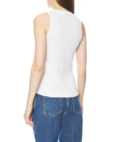 Balmain Майка з вишивкою Balmain Paris - Артикул: HF1EB075BD10