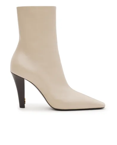 Saint Laurent Сапоги JILL из гладкой кожи - Артикул: 839843-AAE7L