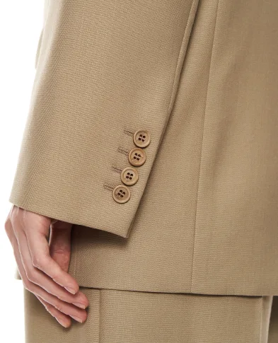 Saint Laurent Однобортний піджак із вовни та шовку - Артикул: 858458-Y7K11