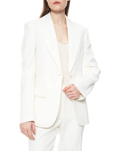 Stella McCartney Блейзер однобортный из шерсти - Артикул: 6501373HU707