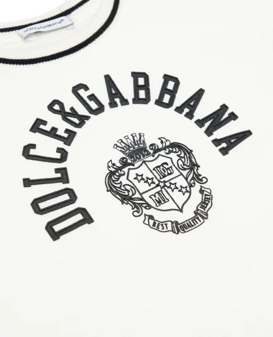 Dolce&Gabbana Детская футболка с принтом - Артикул: L4JTHV-G7PTO-B