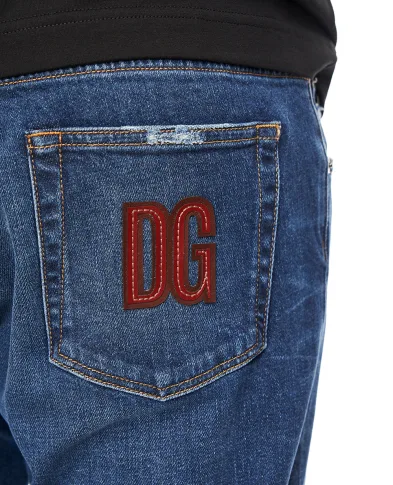 Dolce&Gabbana Джинсы с эффектом потертости - Артикул: GY07CZ-G8KF4
