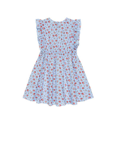Dolce&Gabbana Детское платье из муслина в цветочном принте - Артикул: L54DR7-HS5UP-B