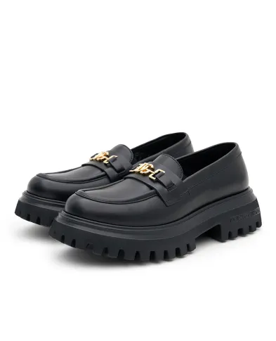 Dolce&Gabbana Дитячі шкіряні лофери - Артикул: D11351-A1065-XL