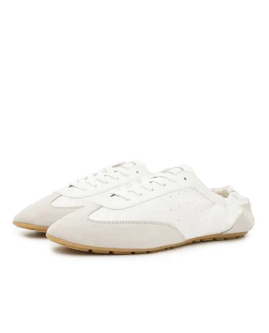 Saint Laurent Кроссовки Lewis из кожи и замши - Артикул: 862606-AAGB9